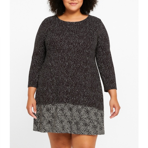 J. Jill top blouse paisley print marron gray long sleeve crew neck boxy SZ XL - Picture 1 of 9